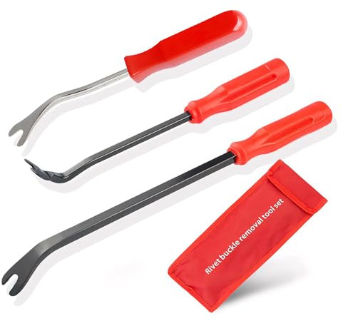 3 Pcs Auto Clip Pliers Set Door Trim Release Pliers Car Trim Removal Tool Pliers Fastener Rivets Remover with Storage Bag for Car Door Panel Dashboard
