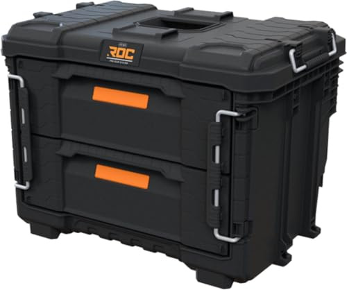 Keter Pro Gear XL Werkzeugkoffer mit 2 Schubladen - 56x37x41 cm - Schwarz