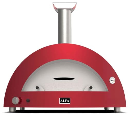 Alfa Forni Moderno 5 Pizze Legno Antik Rot