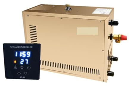 JHXHFJXZ Automatic Stainless Steel Steam Generator Automatic Descaling Sauna Room Steam Bath Machine For Spa Room Digital Controller With Water Shortage and Overheating Protection(18KW 380)