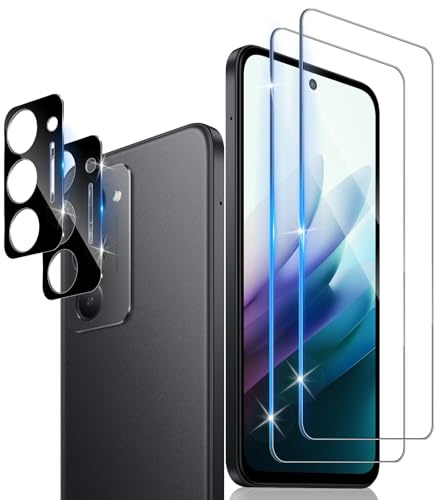 Xunzii Pellicola Vetro Temperato per Xiaomi Redmi 15, con Protezione Lente Fotocamera, 0,33mm Ultra Trasparente [Durezza 9H Anti Graffi] Protezione Schermo Pellicola Protettiva