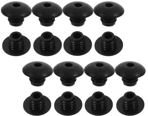 DIKACA 100 piezas Anillos de Bloqueo para Ganchos de Panel Perforado Sujetadores de Caucho Compatibles con Ganchos de Pulg Accesorios Organizadores Anticaída para Tableros Perforados