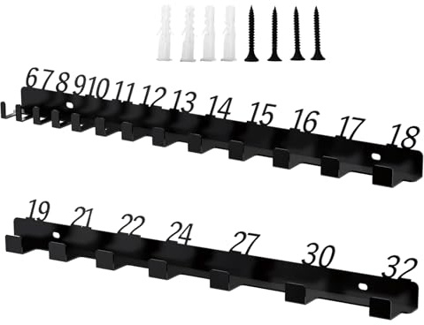 Quorvex Schraubenschlüssel Aufhänger - Wand Halterung Für Schraubenschlüssel Aufbewahrung,Aufhänger für Küchenutensilien - für Garage, Schuppen, LKW, Van, Garten, Werkstatt, Mechaniker und Hof