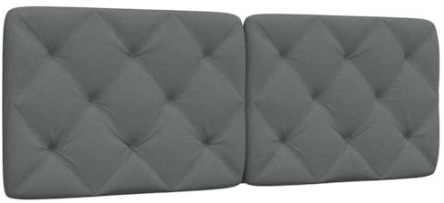 Frdhee Wandkissen Bett Rückwand,Kopfteil-Kissen Dunkelgrau 140 cm Stoff,Bettzubehör für Schlafzimmer Wohnzimmer Bett