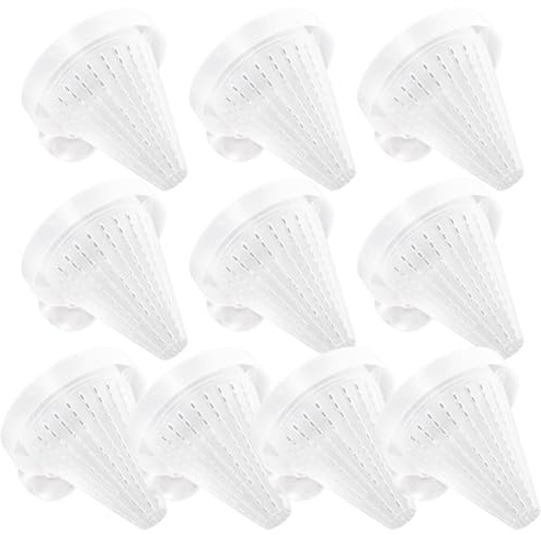 HYTROVE 10pcs Aquarium Fish Feeder Tank Cone Worm Feeding Cups with Suction Cups for Aquarium Fish Breeding and Feeding Accessories Random Color