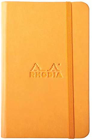 Rhodia 118078C Web Notebook (elfenbein, DIN A6, 10,5 x 14,8 cm, blanko, 90 g) 1 Stück orange