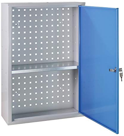 ADB Hängeschrank Wandschrank Metallschrank Stahlschrank 1 Tür 750x500x200 mm | Wandschrank, Hängeschrank & Stahlschrank aus Metall, eine Tür, Maße 750x500x200 mm