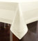 texpot Tischdecke 130 x 220 cm mit Atlaskante aus 100% Baumwolle - Farbe Sekt - 90 Grad waschbar Damast