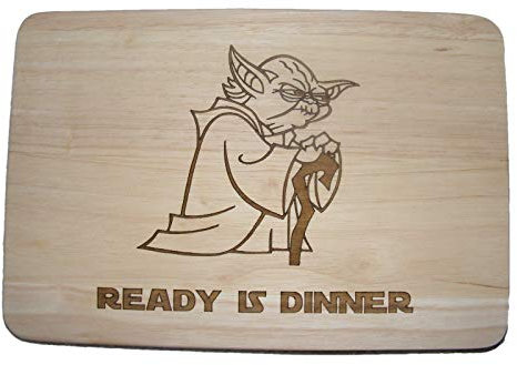 Tagliere in legno, con Yoda di Star Wars tagliere per formaggi tovaglietta