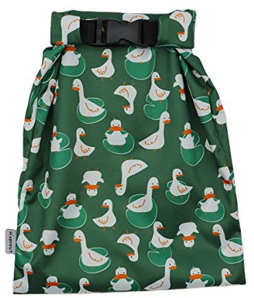 Hisprout Grab and Go wasserdichte, waschbare, Wiederverwendbare Wickeltasche (Duckling)