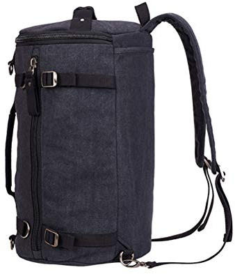 Motorradrucksack Wasserfest Motorrad-Tasche Aufbewahrungstasche mit großer Kapazität Motorrad-Hecktasche Motorrad-Fahrrad Wandern Canvas-Schwanztasche, Reisetasche, Rucksack, Outdoor-Rucksack,Schwarz