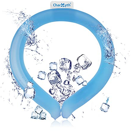 Charmyth Neck Cooler, Neck Cooling Tube Starts Below 15°C (59°F), Cooling Around the Neck for Heat Dissipation Summer Outdoor Blue