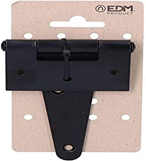 Scharnier T 100 x 75 mm H° Schwarz EPOXY in hängenden Karton