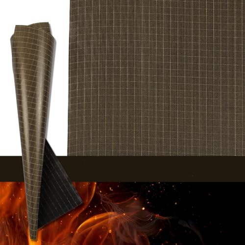 FireMat Gold Edition 15x15cm. Feuerfeste Unterlage, Hitzebeständige Unterlage,Brandschutz Unterlage Outdoor geeignet, rutschfest, Wasserdicht - für Elektrogeräte wie Kaffeemaschinen UVM.