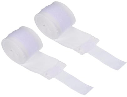 PATIKIL Boxhandbandagen, 2 Packungen, 118 Zoll Länge, Kampfsport-Faustbandagen für Muay-Thai-Kickboxen, Weiß