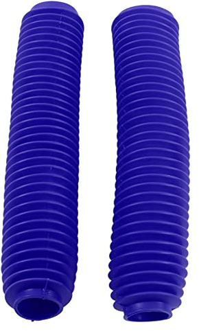 Keenso 1 Paar Motorrad Gabel Faltenbalg, Motorrad-Vorderradgabel-Stoßdämpfer-Staubschutz-Ersatz für RM125 DR250 DRZ400 400 (Blau)
