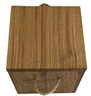 Eiche Massiv Hocker mit Stauraum Deckel Fußhocker Sitzhocker Holzhocker Sitzwürfel Aufbewahrungsbox Sitztruhe Fußbank Truhe 40x40x40cm