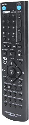 Télécommande pour Enregistreur DVD, Télécommande pour Enregistreur DVD/magnétoscope/DVDR Télécommande Choix de Remplacement Idéal Compatible pour RC286H / RC297H / RC397H