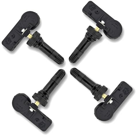 POHILA TPMS Sensor Set of 4 Pack Tire Pressure Monitoring System Sensor 433MHz Compatible with Jeep Wrangler Dodge Charger Journey RAM Chrysler Fiat Replacement for 56029398AB, 56029398AA, 68142397AA