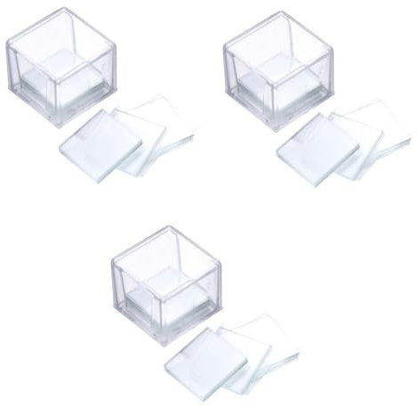 300 Stk mikroskop objektträger microscope slides Mikroskop-Deckgläser Glasdeckel für Mikroskope Mikroskopglas-Kit quadratische Deckgläser Tierarzt Deckglas Glasrutsche Zubehör