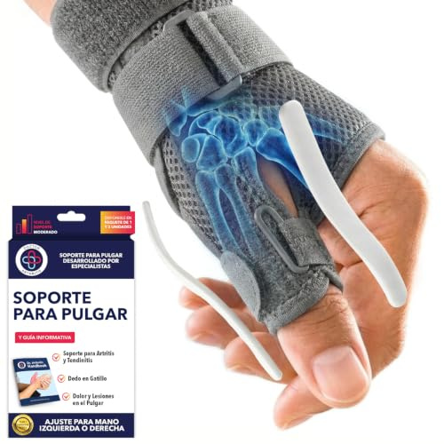 Dr. Arthritis Von Ärzten Entworfen Handgelenkbandage, Daumenbandage Links/Rechts, Stabilisierende Handgelenkstütze mit Daumenschiene, Einzelpack, Grau