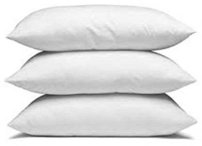 3 cuscini guanciali da letto in morbida fibra naturale 100% cotone lavabile in lavatrice Small gr. 500 cm.50x80