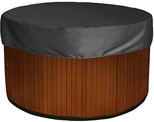 Runde Whirlpool-Abdeckung, Spa-Abdeckung, wasserdicht, für den Außenbereich, 420D, Schwimmbad-Abdeckung, runder Whirlpool-Schutz, Ersatz für Badewanne, Spa-Abdeckung, 190,5 cm Durchmesser x 30,5 cm