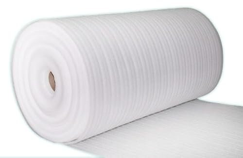 White Foam Underlay for Any Laminate/Real Wood Floor | Acoustic Flooring Underlay Multiple Sizes to Choose from on This Listing | 3mm Thick Floor Mat | 120cm Wide (1 m x 1.2m)