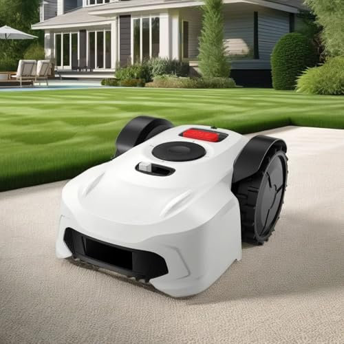Robot Rasaerba Per 1.000 Mq, Robot Rasaerba Automatico Intelligente Con Navigazione GPS E Cavo Perimetrale, Pendenza 36,6%, Altezza Di Taglio 20-60 Mm, Taglio Logico, Per Giardino, Cortile, Fattoria