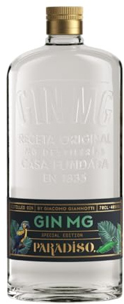 MG Gin Paradiso, 700 ml, Distillato Premium, Ideale per Gin Tonic Premium, con Note Speziate e Aromatiche, Selezione di Distillati, Collaborazione Esclusiva, Prodotto in Spagna, Idea Regalo, 40% Vol.