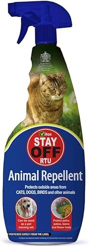 Vitax Stay Off Animal Deterrent Spray 750ml – Powerful Multi-Animal Repellent for Gardens and Outdoor Areas – Pet and Child Safe – Natural Wildlife Control for Foxes, Cats, Dogs and More - 5ST750