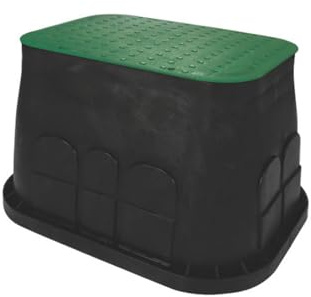 SAB Pozzetto Rettangolare 50X60 Jumbo per Irrigazione, Leggero e Impilabile, in Polipropilene Resistente con Passaggio Tubi Facilitato, Ideale per Giardino e Orto