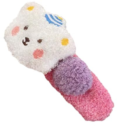 Large Plush Hair Pins - Bear Hair Barrettes Plush Hairpin | Sweet Cute Side Clip | Cute Cartoon Barrettes For Girls & Women | Colorful Styling Accessories For Thick Or Thin Haair, Decorative Headdress