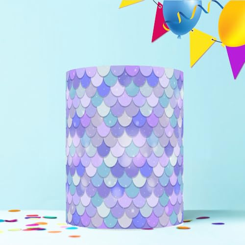 MERMAID SCALES CAKE WRAP AROUND EDIBLE CAKE TOPPER ICING DECORATION 1 SHEET