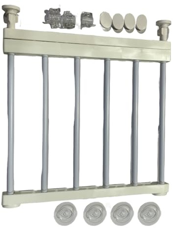Allayu Skalbar valpgrind Hundgrind till valpgrind Trappa inomhus med dörr Stark lastkapacitet Isolerande dörr Husdjur (vit), Höjd 36 cm