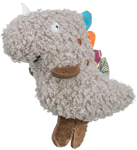 Trixie weiches Katzenspielzeug Dino, Plüschtier für Katzen – 12 cm | Weiches Spielzeug zum Spielen und Toben – fördert den Spieltrieb und sorgt für abwechslungsreiche Beschäftigung