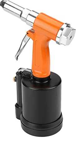 REMACHADORA DE AIRE RÁPIDO FÁCIL OPERACIÓN PARA VARIAS INDUSTRIAS KP-703 AMARILLO NARANJA ALUMINIO HIERRO ACERO (naranja negro)
