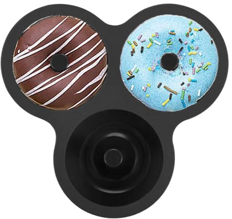 Donutsform för bakverk, värmebeständig silikon | Återanvändbara donutformar för oljefri fritös - för matlagning frukost snacks bagels, fester, nybörjare