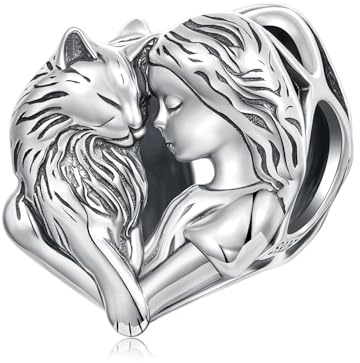 Breloque cheval d'amour en argent sterling 925 avec pendentif licorne chien chat renard animal anniversaire famille pour bracelet à breloques Pandora