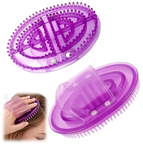 BaZuyunMd 2 Stück Massagebürste, Silikonartige Körperbürste mit ergonomischem Griff, Handschrubber zur Entspannung, 2er Set für Körper- und Gesichtsmassage, hautfreundlich und vielseitig anwendbar