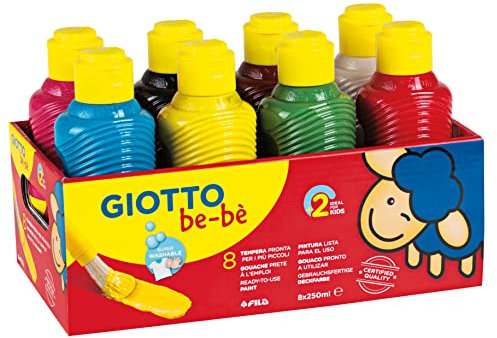 GIOTTO be-bè Super Paint - Set gouache 8 x 250ml
