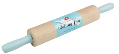 Tala Beechwood Revolving Rolling Pin, Wooden Rolling Pin for All Baking Needs, Perfect with Pastry and Icing Goods, Measures 44cm and Comes in Assorted Colours