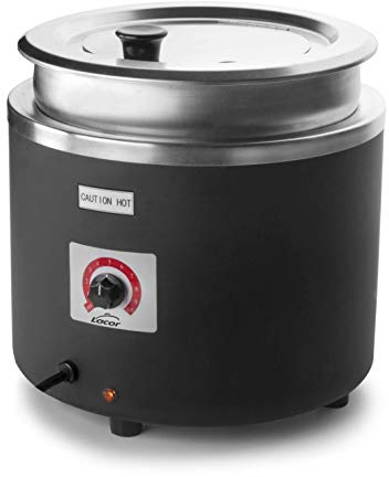 Lacor 69267 – Elektrischer Suppenwärmtopf, Edelstahl 18/10, 800 W | Aus lebensmittelechtem Edelstahl gefertigt; hohe Korrosionsbeständigkeit und Haltbarkeit im täglichen Gebrauch
