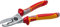 NWS coupe-câble VDE-210mm | pour dénuder et couper les câbles en cuivre et en aluminium | serrage par cliquet des câbles coupe sans écrasement