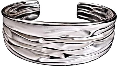 Silberarmreif massiv breit 925 Sterling Silber Armreif Armband Herren Damen Schmuck Armspange verstellbar Siberarmreifen Männer Frauen Armreifen Schmuck Geschenk Herrenschmuck | Geburtstagsgeschenk