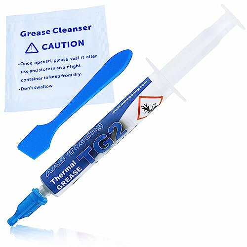 AABCOOLING Thermal Grease 2-4g - Thermal Paste for Heat Dissipation From CPU, Cooling Paste, Silver Thermal Paste, Processor Paste, Thermal Paste PC 5,6 W/mK