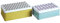 Premier Housewares Kitchen Storage Tin, Rectangular, Multi-Colour, Set of 2 - Joni
