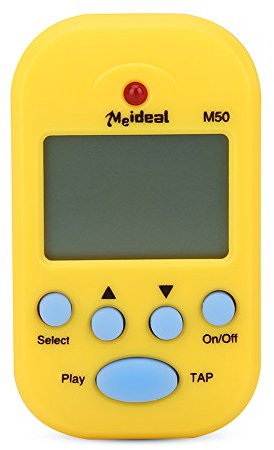 Mini Metronom, digitales Beat-Tempo, leichte Bedienung, hochgenaue Taktung, portable, loud sound, für Pianisten, Violinisten, Gitarristen, Drummer, Musiker bei Proben, Auftritten, Training, Gelb