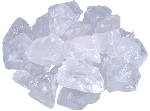 Bergkristall weiß Wassersteine 300 g Edelsteinwasser Edelstein Heilstein | Inkl. Anleitung für Edelsteinwasser & Infokarte | 100% naturbelassen & unbehandelt
