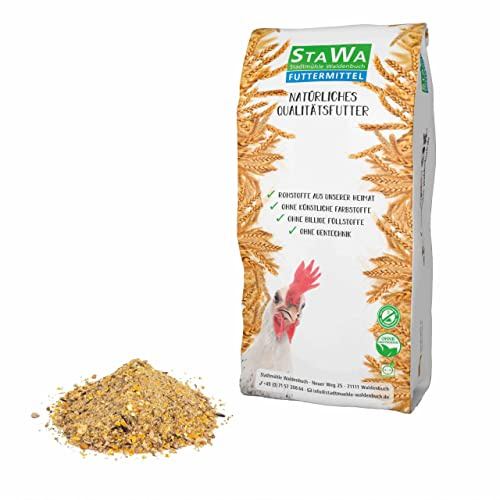 StaWa Legemehl für Legehybriden, Alleinfutter für Hybridhennen, ausgewogene Rezeptur für Vielleger Hühner, Hühnerfutter, 10 kg
